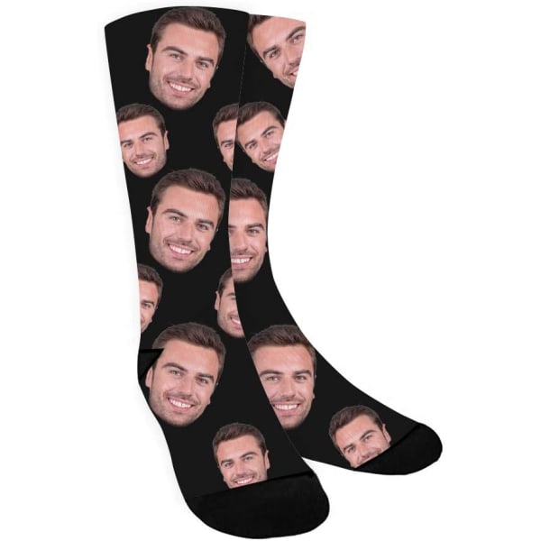 3 stk tilpassede sokker med foto med bilde