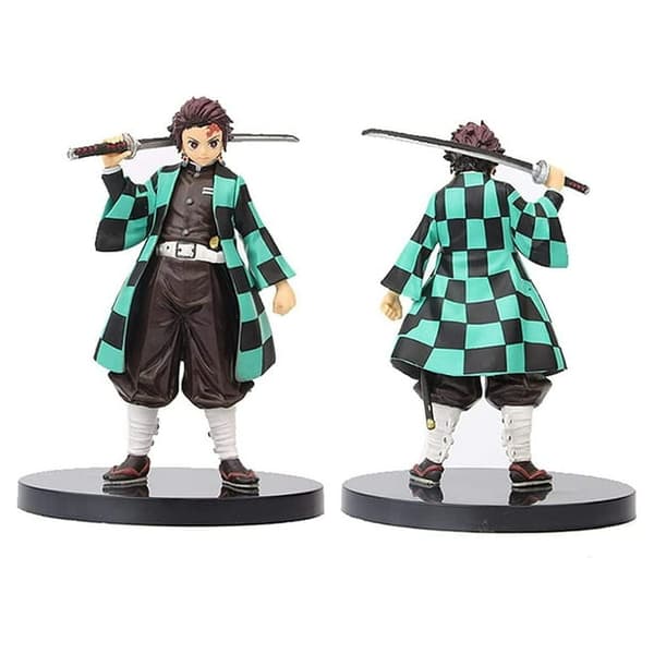 5-pakning Demon Slayer actionfigurer 16 cm PVC anime-samleobjekter [JUN]