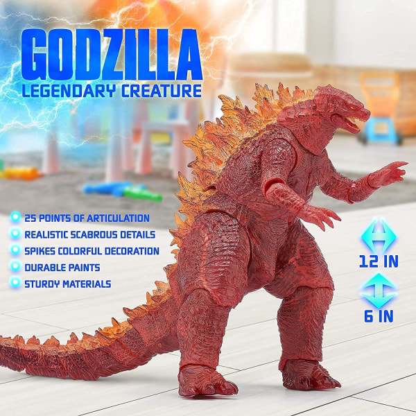 Kongernes Konge Legetøj - Godzilla Actionfigur - Dinosaur