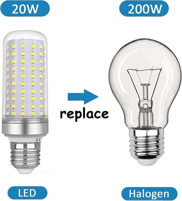 3-pakning E27 LED Maispære 30W 2500LM Kaldhvit 6000K Ikke-dimbar[JUN]