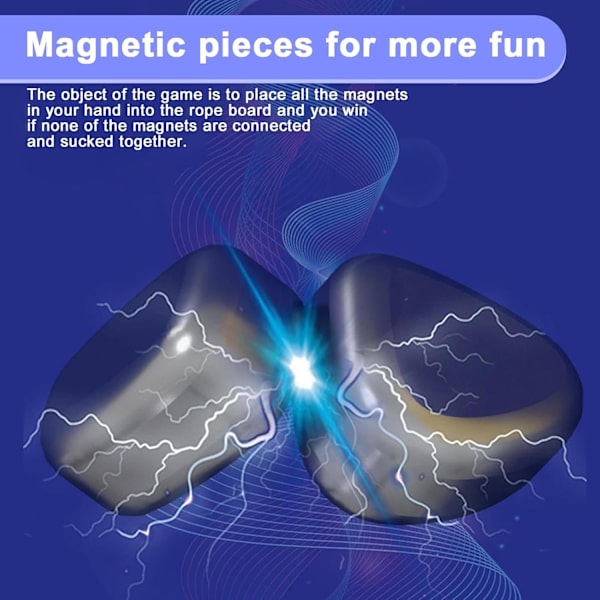 Magnetisk skakspil - 2024 Nyhed til hele familien - Sjovt magnet skakspil med magneter blue 99