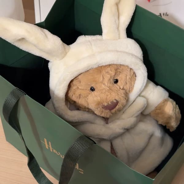 Jellycat Bartholomew Bear Plyslegetøjsbadekåbe til bløde legetøj [JUN]