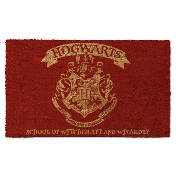 Harry Potter Virallinen Tervetuloa Tylypahkaan Ovimatto Yksi Koko Punainen Red One Size