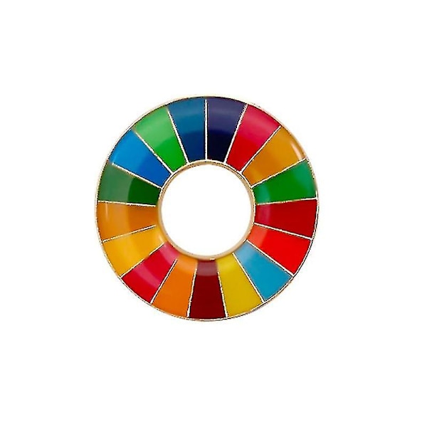 Kestävän kehityksen tavoitteiden rintakoru 17 värissä [CH]