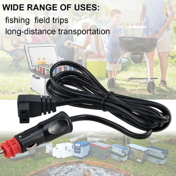 2M kabel tilkoblingskabel 12V for WAECO kjøleskap CF, CDF com