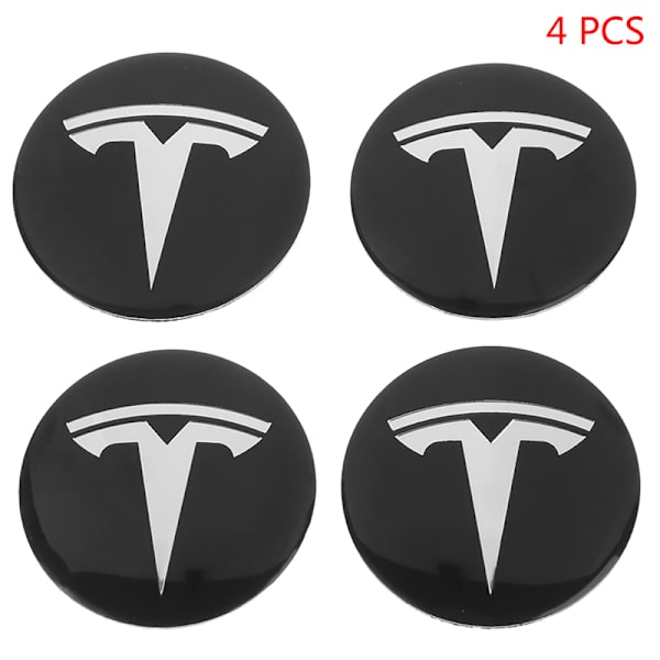 4 kpl Keskiön navan hattu sarja Tesla Model 3 Y Tesla Accesso Silver