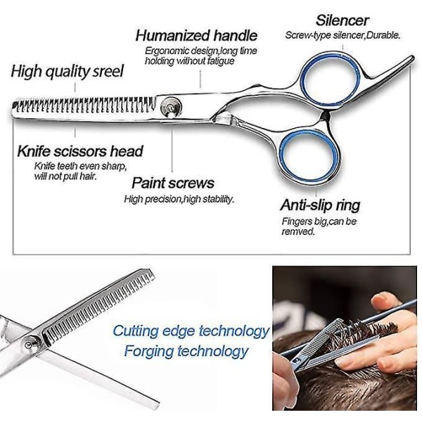 Professionell hårsax Set Skärsax Barberverktyg