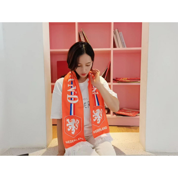 150cm/59in VM Fotbollsscarf Nederländerna Flagga Fanpresent för Klubbsupportrar
