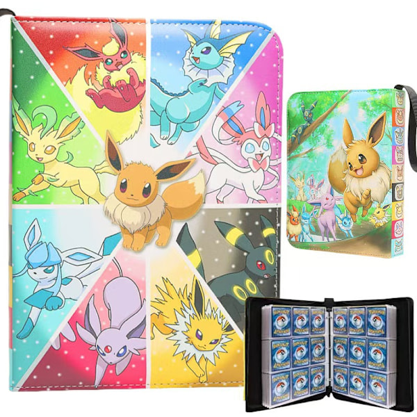4-rings samlekortperm 400-lommers Pokémon-kortmappe med 50 avtagbare lommer Glidelås Samlekortveske for kortalbum Stil 7 Style 7