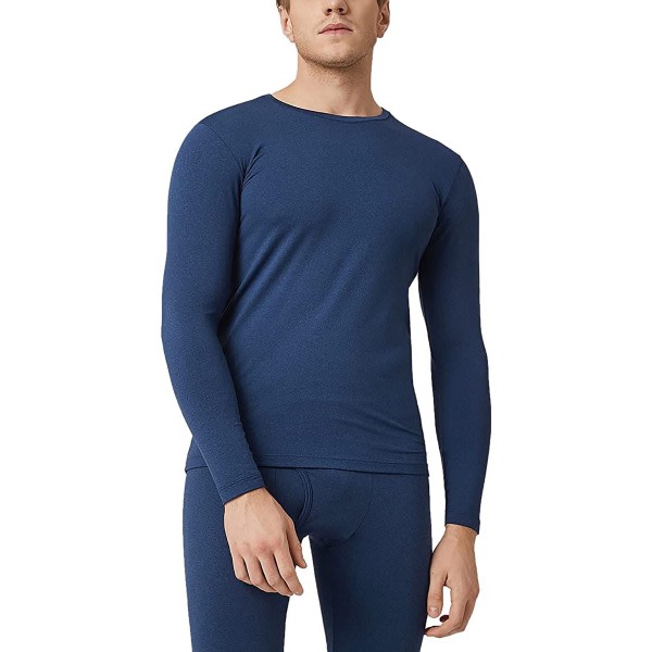 Thermal i fleece för män, varm thermal blue