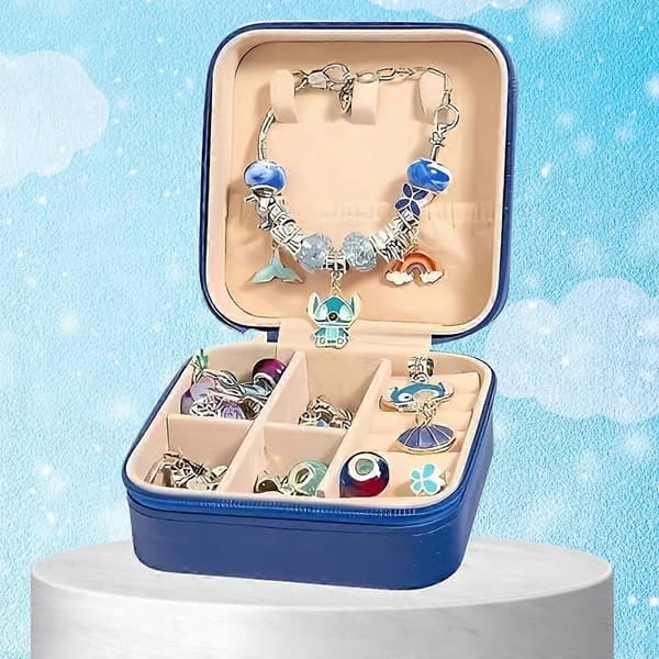 Lilo & Stitch Charm Perlesett for DIY Armbåndslaging [JUN]