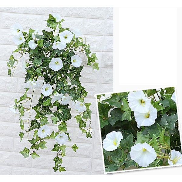 Konstgjord Petunia i Rotting för Utomhus-/Inomhusbruk (white)