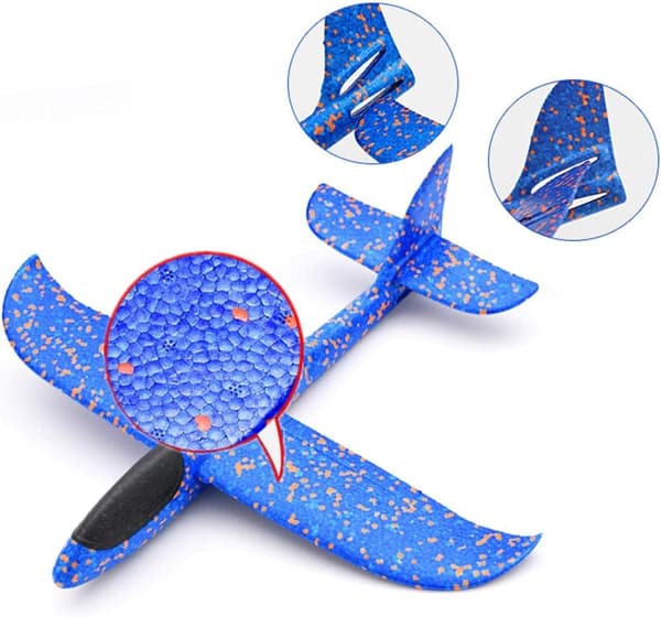 4-pack Skumglidflygplan, Handkastade Flygleksaker, Utomhusleksaksflygplan för Barn, Kompatibel med Modell 1[JUN]