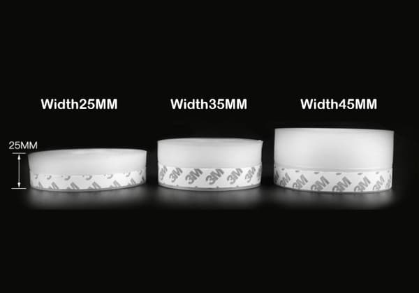 10 meter transparent selvklebende silikon værbeskyttelse for dører og vinduer [JUN] Width45MM