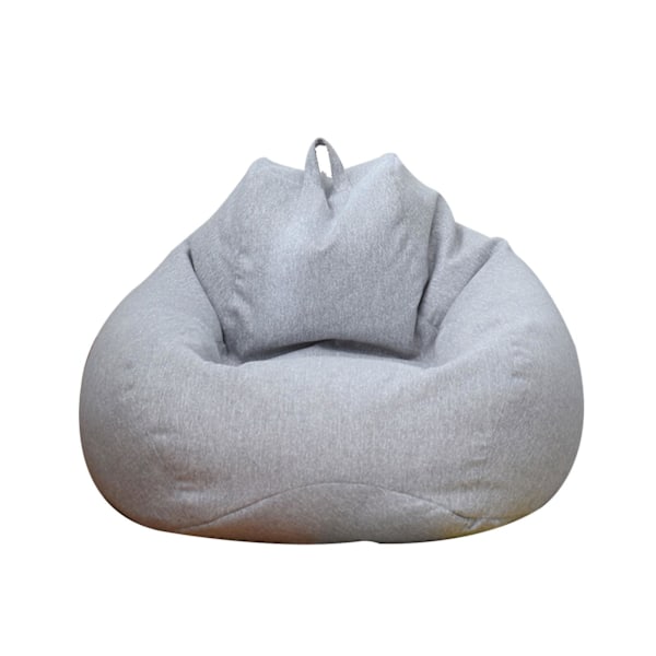 Inomhus/Utomhus Vuxen Beanbag Gaming Stol Extra Stor Beanbag Överdrag Ljusgrå LightGray M