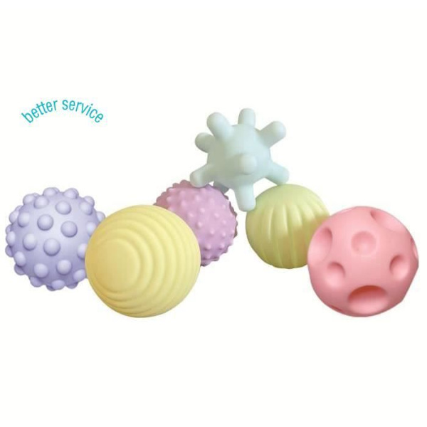 Baby Sensoriska Bollar Silikon Mjuk Massageboll Baby Texturerad Multi Boll Barn Touch Handboll Leksakstillbehör