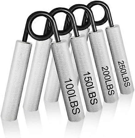 Metallgreppsförstärkare, 6-pack (45-159 kg) för underarmsträning
