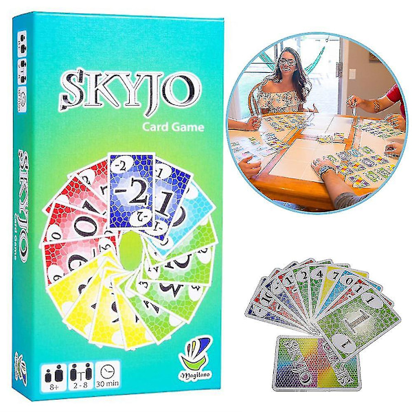 Skyjo - Det morsomme kortspillet. Det perfekte spillet for morsomme, underholdende og spennende timer med lek