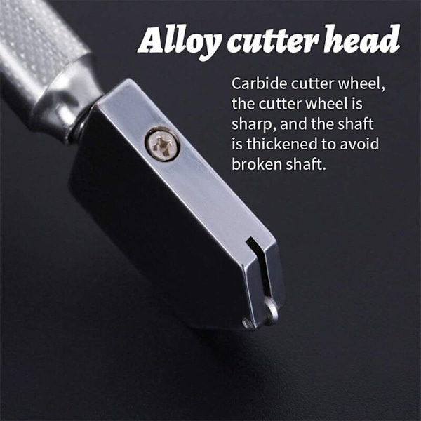 Professionell glascutter, manuell glascutter, diamantglascutter, glascutter, glascutter för 2-20 mm, självoljande