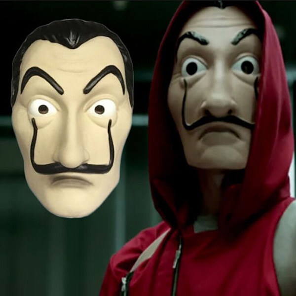 Salvador Dali La Casa De Papel Cosplay Money Heist Jumpsuit Endast Kostym OnlyCostume M