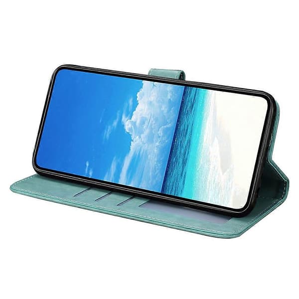 Fjärilstryck PU Läder Plånboksfodral för Samsung Galaxy S25 FE[JUN] Green