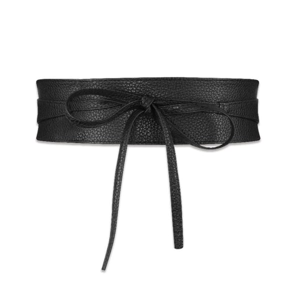 Bowknot midjeband Korsett med brett bälte Retro knuten dekorativ