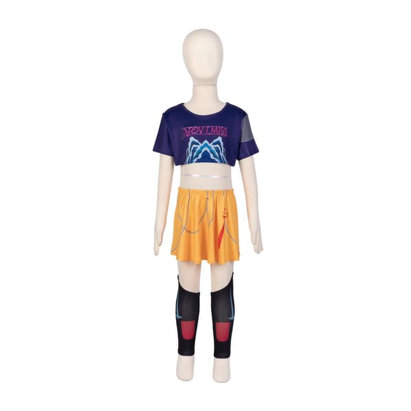 Demon Hunter K-Pop Halloweenkostume til piger, 2-delt sæt[JUN] 130cm No. 9 2-piece set