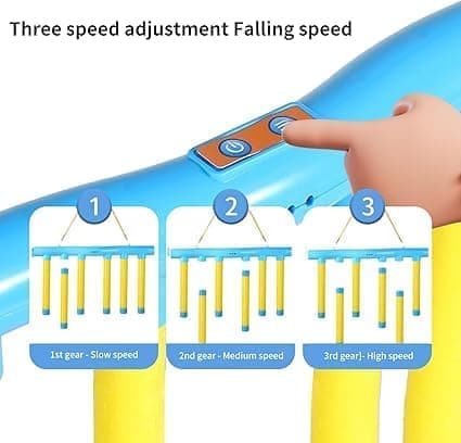 Bat Catching Game - reaction training, a flexible game with 3 adjustable drop speeds, suitable for children/Christmas gift/birthday present.