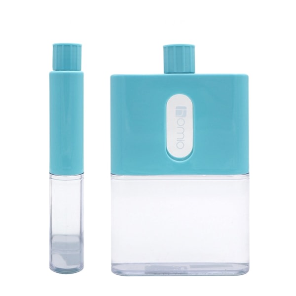 BPA FREE Travel Plastic Flat Water Bottle 500ml Paper water