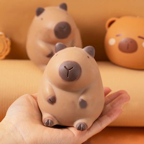 Klembar Capybara Stresslegetøj - Strækbart Dyre-nyheds-gave [JUN] style 1