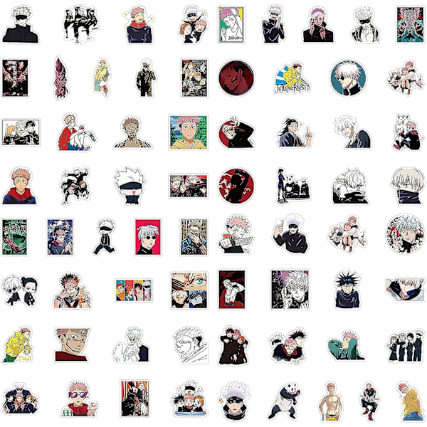 200 stk Jujutsu Kaisen Klistermærker Jujutsu Kaisen Klistermærker Pakke Jujutsu Kaisen Merch