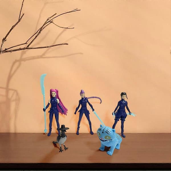 Kpop Demon Hunters Action Figursett - 5-pakning Anime Samleobjekt Dukker [JUN]