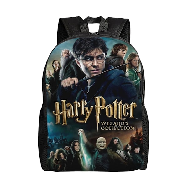 Harry Potter Ryggsäck Lätt Unisex Grundläggande Dagsryggsäck Bokväska Laptopväska Rucksack För Resor Skola Kontor Dagligen-DCqw810