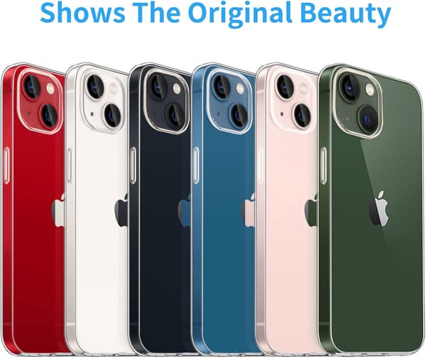 Slankt, klart, støtsikkert, mykt deksel til iPhone 13 - Kompatibelt med iPhone 13[JUN]