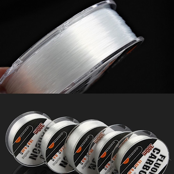 300M Fluorocarbon Fiskeline Stærk Wire DIA.-0.4MM Dia.-0.4mm