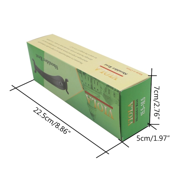 Viola skulderstøtte til 15\"-16,5\" Viola med justerbare fødder Tyk skumpude Velegnet til forskellige halslængder