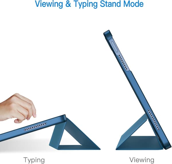 iPad Case til 11./10. Gen (2025/2022) med Stand & Auto Væk/Sov - Blå Grøn[JUN] Blågrön