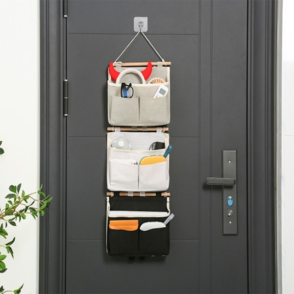 2 stk Henge-oppbevaringsorganisator Henge-oppbevaring Henge-lommer Grå Grey 2 Pcs-2 Pcs