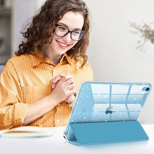 Glitterfodral för iPad 11:e generationen 2025 & 10:e generationen 2022 Blå[JUN]