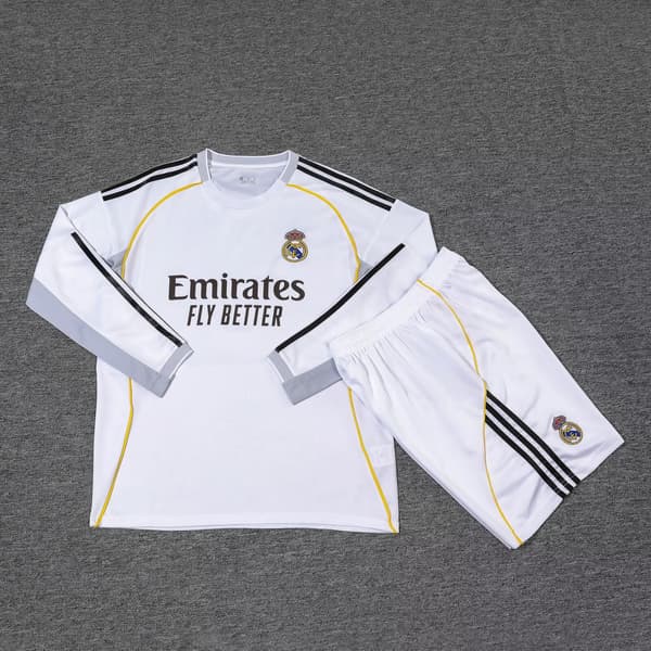 Real Madrid CF Hemmatröja Långärmad #10 Mbappe Kit med Strumpor[JUN] NO.10 28
