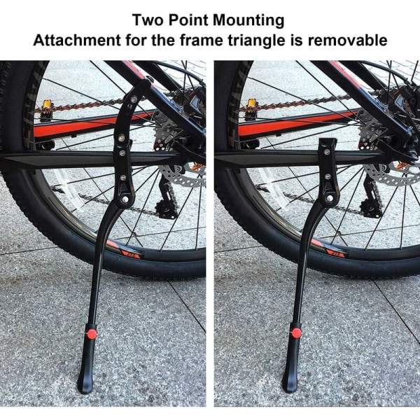 MINKUROW cykelställ 24-29 tum MTB mountainbike bagagehållare universal höjdjusterbart sidoställ