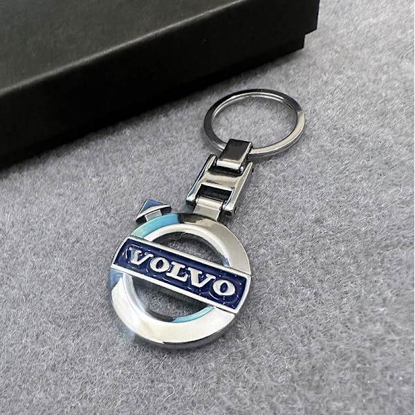 Nøkkelring emblem tilbehør til Volvo Grå one size