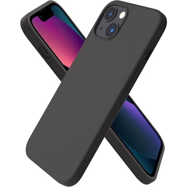 iPhone 13 Case, Liquid Silicone Case for 6.1 inch iPhone 13, Ultra-Thin Case, Full Body Shockproof Protective Soft Case Space Gray Space Gray