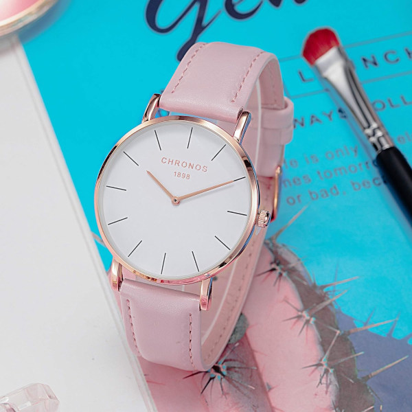 Klassiska klockor för kvinnor och män Fashion Quartz Watch