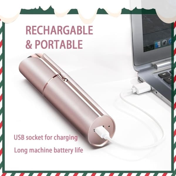 USB genopladelig smertefri ansigtshårfjerner og epilator til kvinder[JUN]