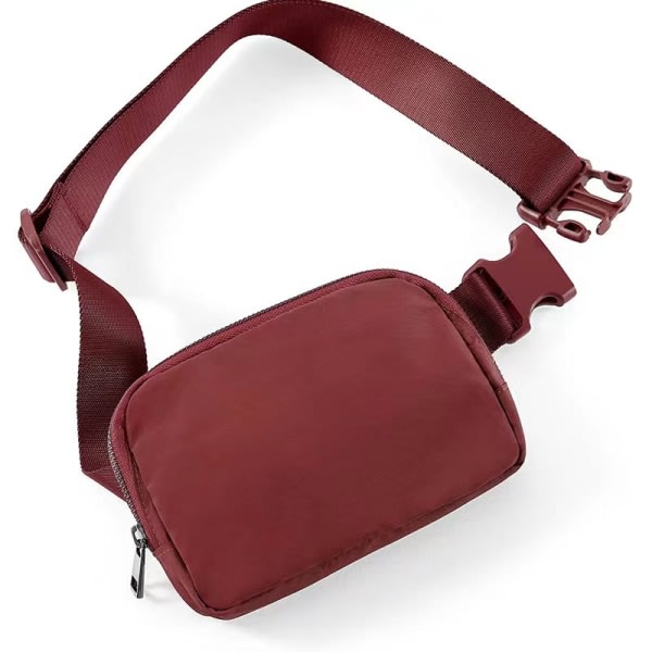 Unisex mini bältesväska med justerbar rem, liten midjeväska för