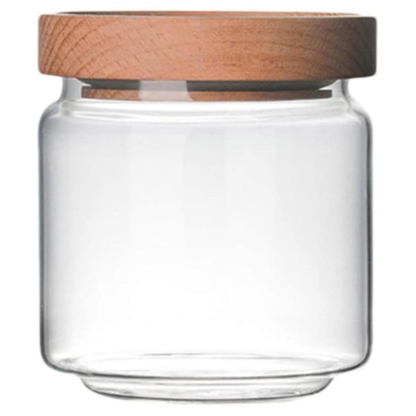Glasbeholder til opbevaring Transparent glasbeholder til fødevarer (9x9x10cm)