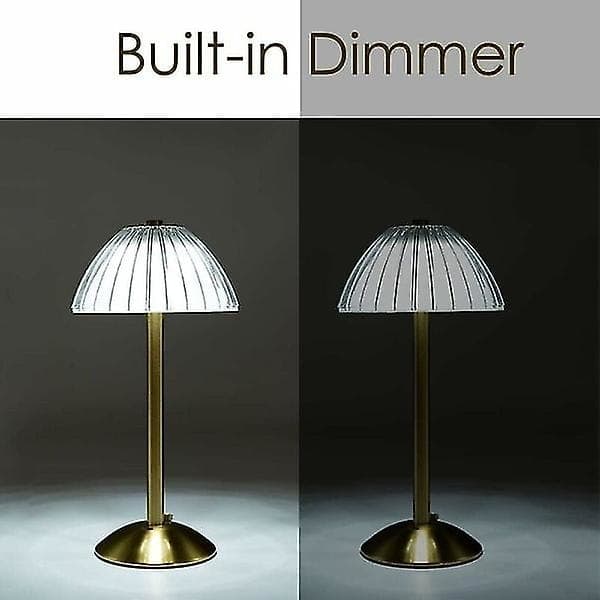 Trådlös LED-bordslampa batteridriven pumpaformad touchkontroll dekor[JUN]