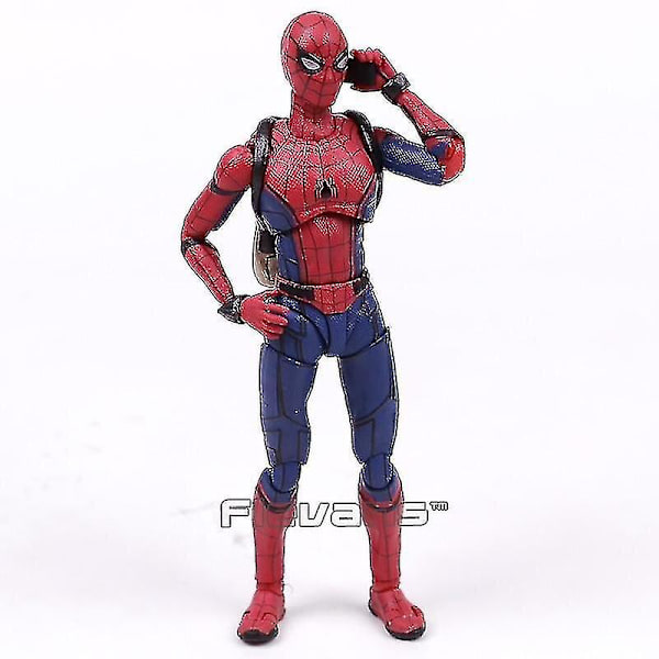 (a) Shf Spider Man Homecoming, The Spiderman PVC Action Figure Collectible Model Toy