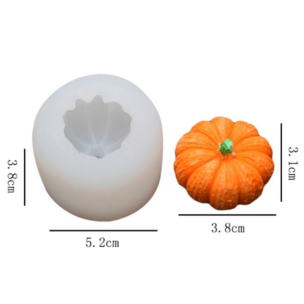 3D Silikonpumpaformar för Halloween Tårtdekoration [JUN] S